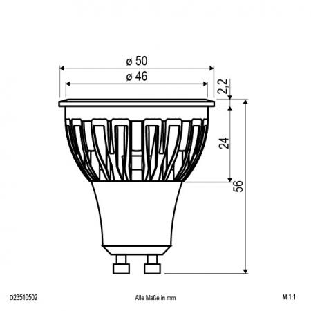 EVN GU10 LED Leuchtmittel, dimmbar D23510502