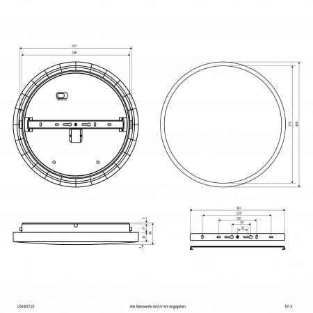 EVN LED Anbauleuchte mit einstellbarer Farbtemperatur D54400125