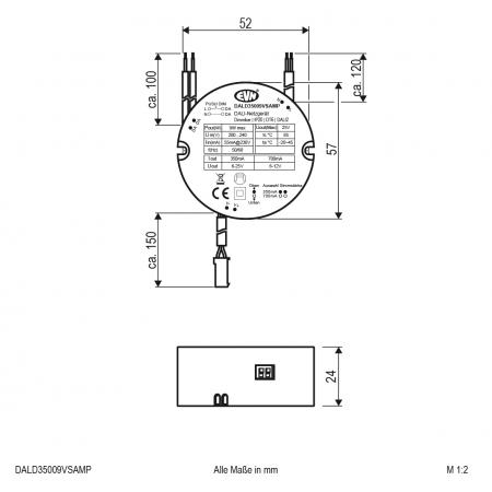 EVN DALI Dimmer-Empfänger inkl. Netzgerät DALD35009VSAMP