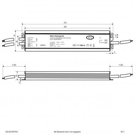 EVN DALI Dimmer-Empfänger inkl. Netzgerät DALD6724075VS