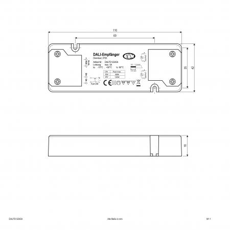 EVN DALI-Dimmer-Empfänger für 12V/DC und 24V/DC DALPD12245A