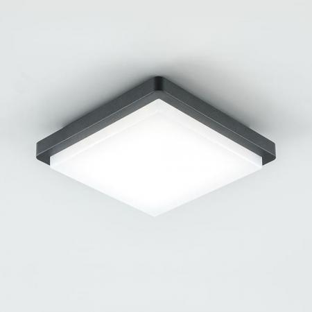 EVN LED Anbauleuchte quad. anthrazit IP54 14W 3000K 1192lm