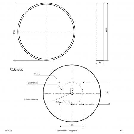 EVN LED Anbauleuchte mit einstellbarer Farbtemperatur DDT600125