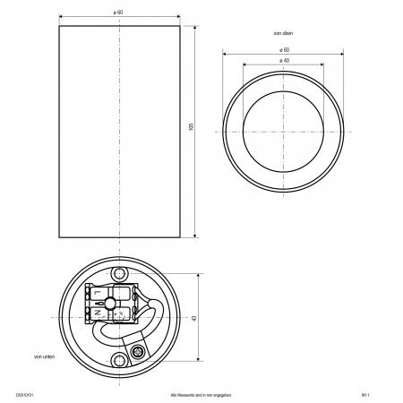 EVN LED-Deckenanbauleuchte, IP20 DSS10101