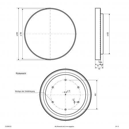 EVN LED Deckenanbauleuchte mit CCT Switch DUD800125