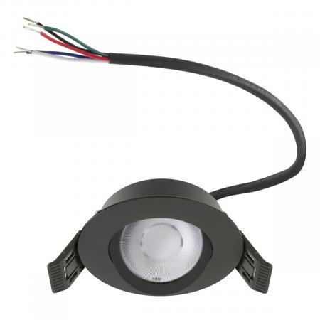 EVN E4406099902 COMPACTO68 RGBW LED Deckeneinbauleuchte rund schwenkbar 6W 3000K IP44 weiß Einbaudurchmesser 68 mm