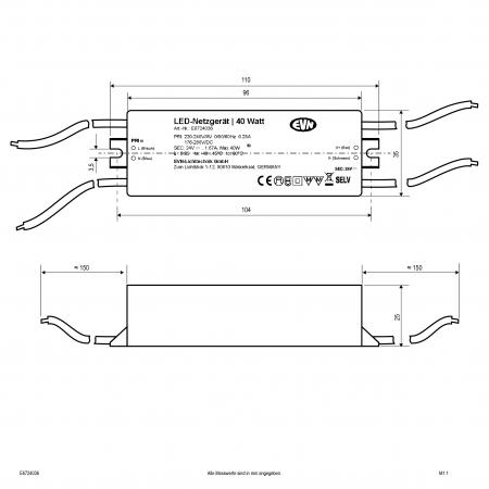 EVN 24V/DC LED-Netzgerät E6724036