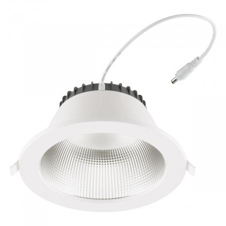 EVN ED54280125 LED Deckeneinbauleuchte DALI-2 dimmbar 28W 3000K-5700K 3556lm weiß IP54 Notlicht Einbaudurchmesser 200 mm