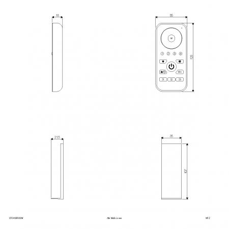 EVN 4-Kanal Funk-Handsender EFDHS4RGBW