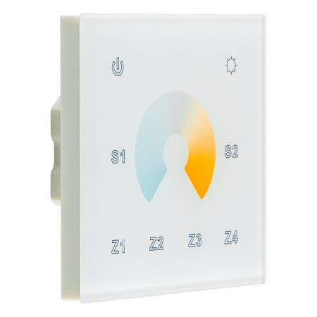 EVN Tunable-White-Wandpanel -4-Kanal 868MHz Touch-Bedienfeld passend für EFD12244X5A / EFD6712244x5A