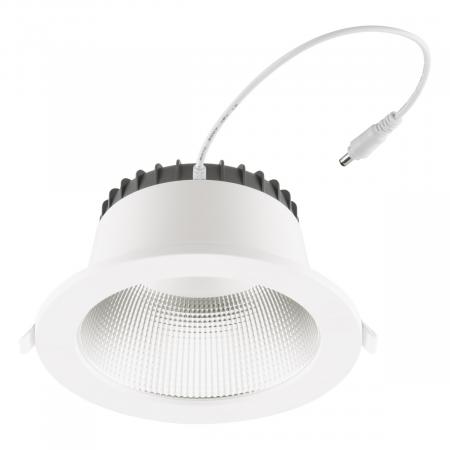 EVN ES54200125 LED Deckeneinbauleuchte rund 20W 3000K/4000K/5700K weiß Notlicht IP54 Einbaudurchmesser 145 mm