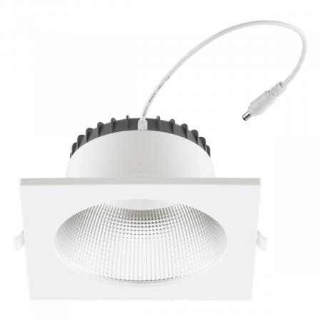 EVN ET54204125 LED Deckeneinbauleuchte 20W 2500lm 3000K/4000K/5700K IP54 weiß quadratisch dimmbar Einbaudurchmesser 145 mm