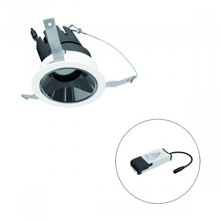 EVN F01R11AM0640L55P COB LED Deckeneinbauleuchte 6 W 4000 K Neutralweiß 55° dimmbar Einbaudurchmesser 73 mm