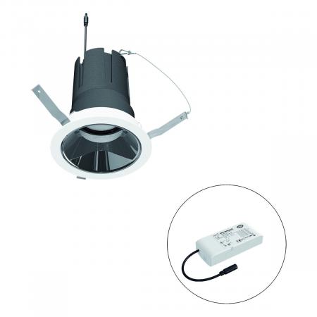 EVN F01R11SM2530L38D COB-LED Deckeneinbauleuchte 25W 3000K 2917lm 38° weiß Ø125mm DALI