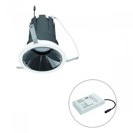 EVN F01R11SM3830L55D COB-LED Deckeneinbauleuchte 38W 3000K 4433lm 55° DALI dimmbar Einbaudurchmesser 150mm