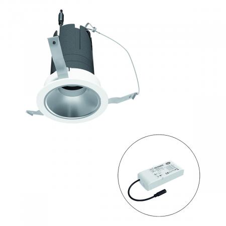 EVN F01R14SM1340L24D COB-LED Deckeneinbauleuchte 13 W 4000 K 1593 lm CRI92 DALI-2 dimmbar 24° Einbaudurchmesser 73 mm