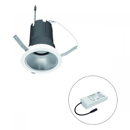 EVN F01R14SM2530L24D COB-LED Deckeneinbauleuchte 25 W 3000 K 2917 lm CRI92 DALI-2 dimmbar 24° Einbaudurchmesser 125 mm