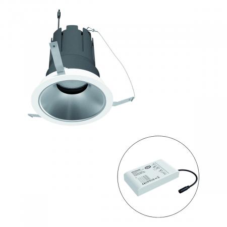 EVN F01R14SM3840L55D COB-LED Deckeneinbauleuchte 38 W 4000 K Neutralweiß 4655 lm DALI dimmbar 55° Einbaudurchmesser 150 mm