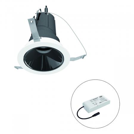 EVN F02R09SM1330L15D COB-LED Deckeneinbauleuchte 13W 3000K Warmweiß 1517lm DALI-2 dimmbar 15° Einbaudurchmesser 90mm