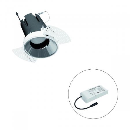 EVN F02R11AM2530L15D COB-LED Deckeneinbauleuchte 25 W 3000 K Warmweiß DALI/DALI-2 schwenkbar 15° Einbaudurchmesser 121 mm