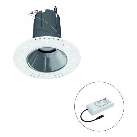 EVN F02R11SM1830L15D COB-LED Deckeneinbauleuchte 18 W 3000 K DALI 2100 lm 15° weiß Einbaudurchmesser 97 mm