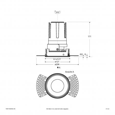 EVN Modulare LED Einbauleuchte F02R11SM2530L15D