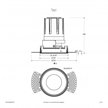 EVN Modulare LED Einbauleuchte F02R14SM3830L55P