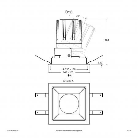 EVN Modulare LED Einbauleuchte F03R14SM3840L24D