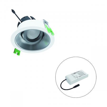 EVN F05R14SM0640L55D COB-LED Deckeneinbauleuchte 6W 4000K Neutralweiß DALI Dimmbar 55° Einbaudurchmesser 92 mm