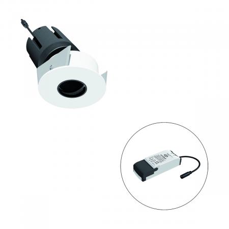 EVN F06RXXXM1340L15P COB-LED Deckeneinbauleuchte 13W 4000K 15° CRI92 weiß rund schwenkbar dimmbar Einbaudurchmesser 65mm