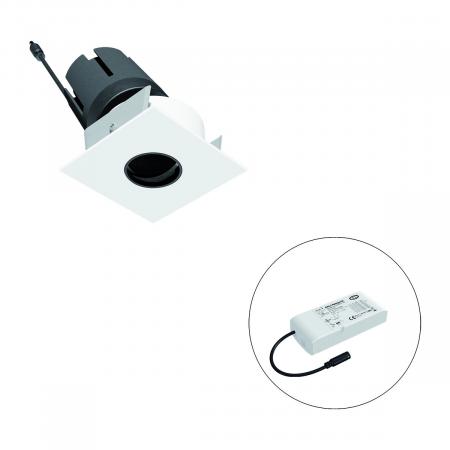 EVN F07RXXXM1340L55D SELECTO COB-LED Deckeneinbauleuchte 13 W 4000 K Neutralweiß 1206 lm DALI 55° schwenkbar Einbaudurchmesser 65 mm