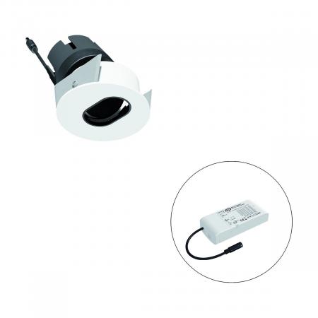EVN F08RXXXM0640L24D COB-LED Deckeneinbauleuchte 6 W 4000 K Neutralweiß 567 lm 24° DALI dimmbar Einbaudurchmesser 65 mm