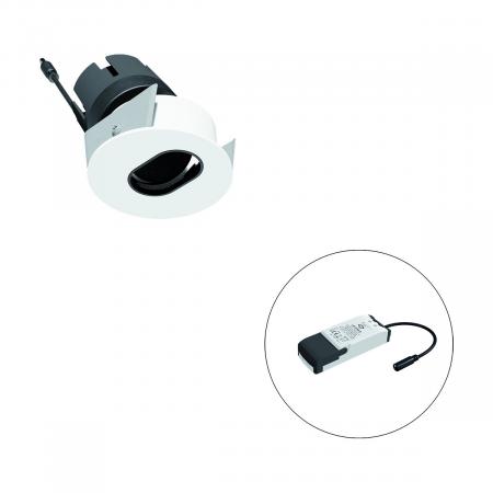 EVN F08RXXXM0640L38P COB-LED Deckeneinbauleuchte 6 W 4000 K Neutralweiß 567 lm 38° dimmbar Einbaudurchmesser 65 mm