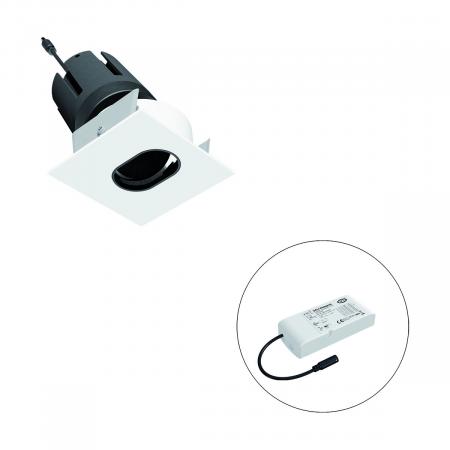 EVN F09RXXXM1330L38D COB-LED Deckeneinbauleuchte 13 W 3000 K 1170 lm 38° DALI dimmbar weiß Einbaudurchmesser 65 mm