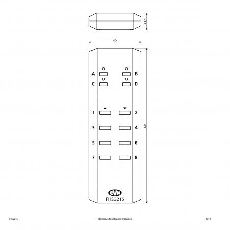 EVN 32-Kanal Funk-Handsender FHS3215