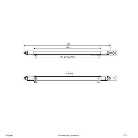 EVN LED Anbauleuchte, einstellbare Leistung FR65124040