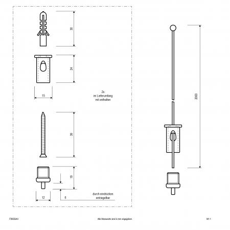 EVN Seilabhängung für FR65124040 und FR65155040 FR65SAH