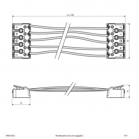 EVN Durchgangsverdrahtungsset für FW65152540 FW6515DV5