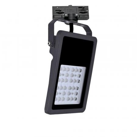 Bioledex GoLeaf A2 LED Pflanzenleuchte 30W asymmetrisch Vollspektrum Grow-Lampe S1 Schwarz für 3-Phasenschiene, Made in Germany