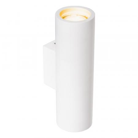 Bemalbare EVN Gipswandleuchte 2-flammig IP20 GU10 inkl. 2x5.5W LED 2700K 2x390lm