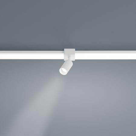 Helestra Vigo LED Lichtschienen Spot - Verbinder in mattweiß dimmbar