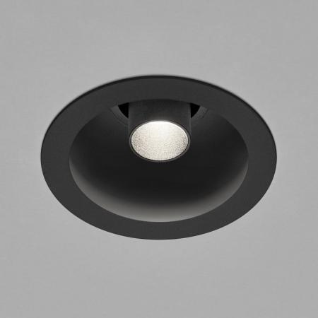 HELESTRA RUN LED Einbauleuchte 8 W 3000 K Warmweiß 295 lm 18° schwarz-schwarz, schwenkbar, IP30, Einbaudurchmesser 95 mm.