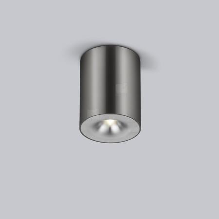 Helestra Runder LED Deckenstrahler NIO dimmbar titangrau eloxiert, Aluminium Blende aluminium eloxiert