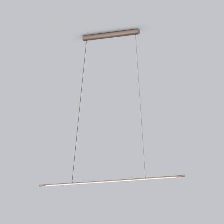 Helestra LEDA Filigrane LED Balken Pendelleuchte in coffee 133cm
