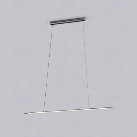 Helestra LEDA Filigrane LED Balken Pendelleuchte titangrau eloxiert 133cm