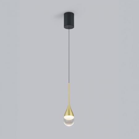 Helestra DEEP Pendelleuchte LED 9W Schwarz-Gold EASY-LIFT