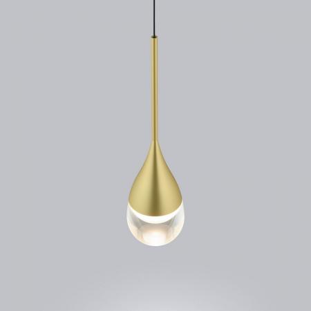 Helestra DEEP Pendelleuchte LED 9W Schwarz-Gold EASY-LIFT
