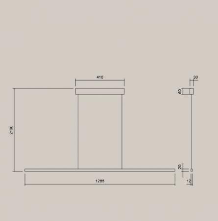 Helestra LOOPY-evo LED Pendelleuchte 16/2751.70 Coffee – Schlanke Design-Pendelleuchte mit optimierter Lichtverteilung