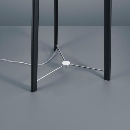 Dreibein Stehleuchte Helestra CERTO mit weißem Schirm