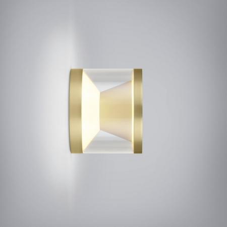 Helestra PORO Wandleuchte mattgold – dekorative Innenleuchte mit indirektem Licht